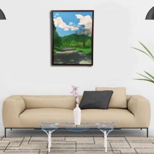 Jacaranda at atta turk avenue' oil painting