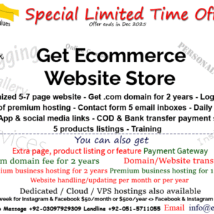 D99 website for ecommerce store