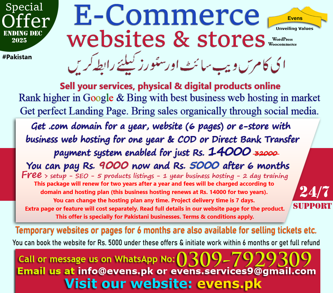 Ecommerce websites - Evens Unveiling Values Ecommerce websites - Evens Unveiling Values