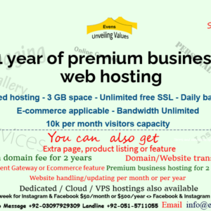 Premium D32 Web Hosting Package - Evens