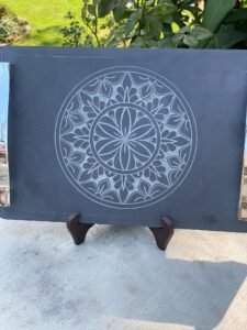 Hand Carved Stone Products schist tray