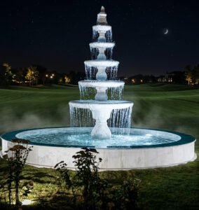 Hand Carved Stone Products White Fountains